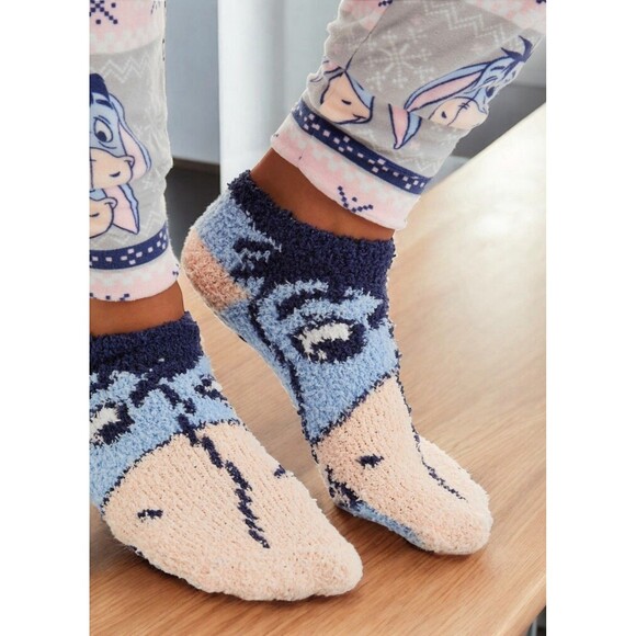 Disney Women’s Eeyore Long Sleeve Jogger Pants And Sock 3 Piece Pajamas PJ Set S - Picture 3 of 3